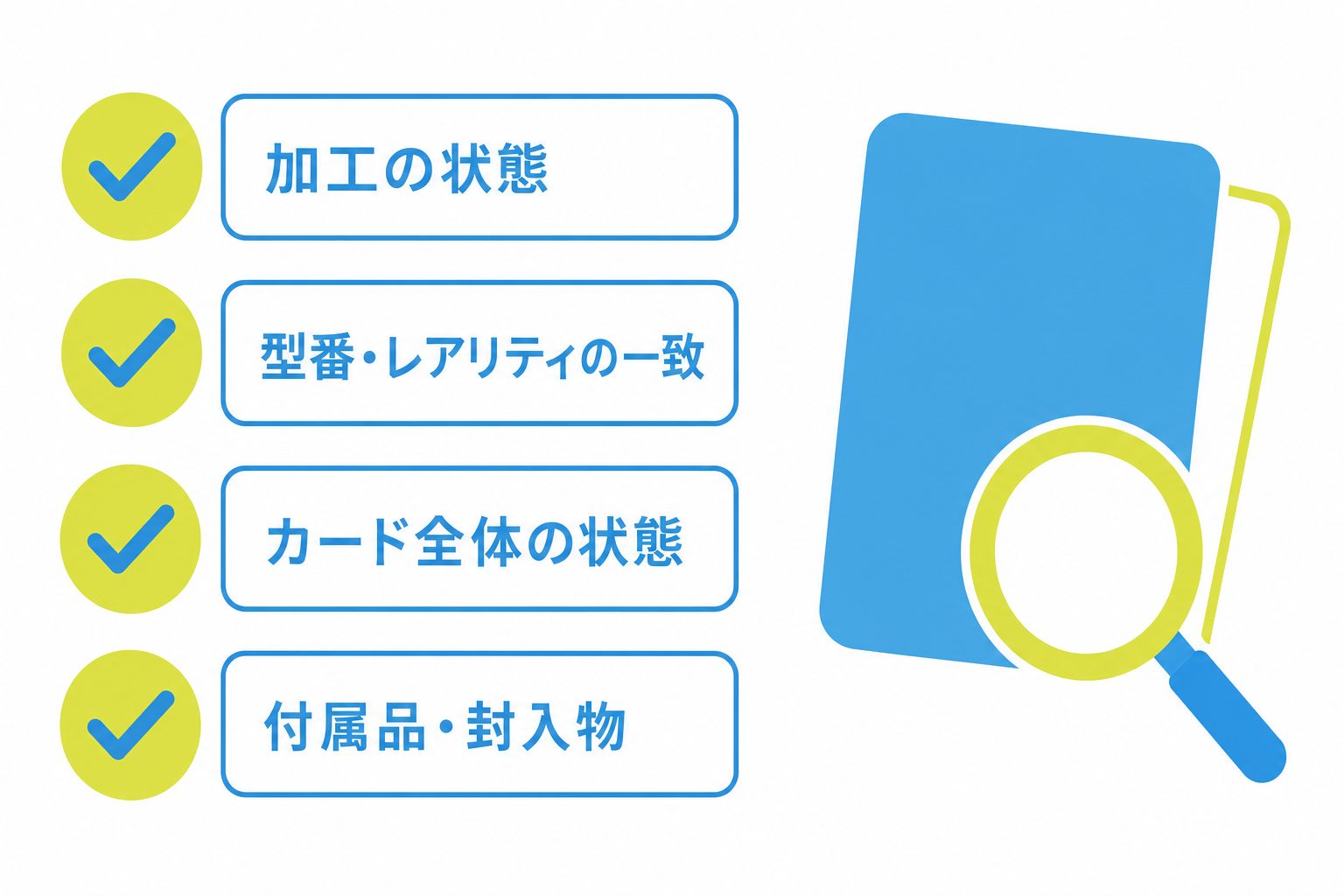 図: マスターボールミラーの買取査定でチェックされやすいポイントを示したチェックリスト図